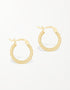 Twisted Elegance Hoop Earrings: Handcrafted Sterling Silver